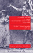 Italian opera in late eighteenth-century London /
