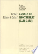 Annals de Montserrat, 1258-1485 /
