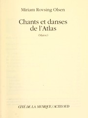 Chants et danses de l'Atlas : (Maroc) /
