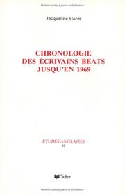 Chronologie des écrivains beats jusqu'en 1969 /