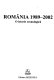 România 1989-2002 : o istorie cronologică /