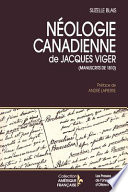 Néologie canadienne de Jacques Viger : Manuscrits de 1810