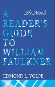 A reader's guide to William Faulkner /